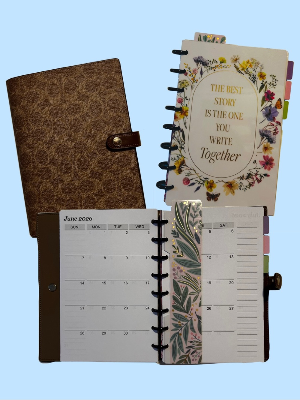 Planner / Agenda insert for Coach notebook cover
